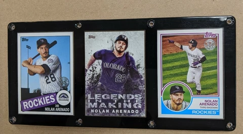 NOLAN ARENADO 3 CARD PLAQUE COLORADO ROCKIES Cover