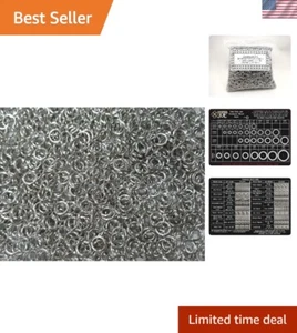 1 Pound Aluminum Jump Rings 16G 9/32" ID 3300+ Jewelry/Chainmail Making - Picture 1 of 6
