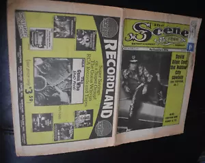 The Scene newspaper 1974 concert ads Springsteen Bowie David Allan Coe cover - Picture 1 of 10