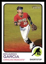 2022 Topps Heritage Minors 15 Eduardo Garcia Carolina Mudcats