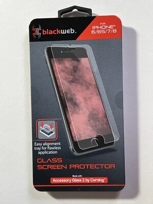 Protector Pantalla Cristal Blackweb para iPhone 6/6S/7/8 Nuevo Sin Abrir Foto 1 de 3