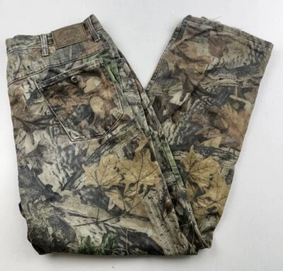 Винтажные камуфляжные брюки Cabelas мужские Advantage деревянные джинсы выцветший деним 38R *ОТВЕРСТИЯ* - Изображение 1 из 4