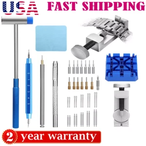 Adjustment Watch Band Strap Link Pin Remover Spring Bar Repair Resizing Kit US - Picture 1 of 12