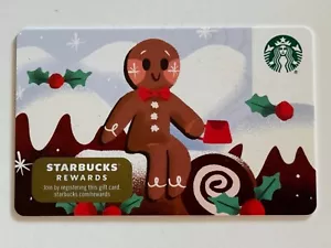 Tarjeta Gingerbread Man Starbucks con diamante 🔹impresora marca 6171 código de barras 2019 - Imagen 1 de 3