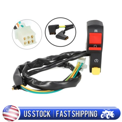 Right Handle Bar Switch Control Electric Start For Hawk 250 Carb Dirt Bike US Foto 1 de 4