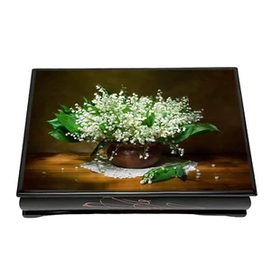 Lilies of the Valley Jewelry Box Trinket Box Floral Keepsake 4x6" - Picture 1 of 5
