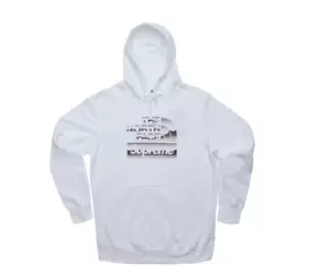 Supreme SS18 The North Face Metallic Logo Hooded Sweatshirt in White Size Medium - Picture 1 of 3