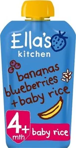Ellas Kitchen Stage 1 Banana & Blueberry Baby Rice 120g -7 Pack - Picture 1 of 3