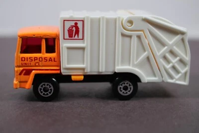 Vintage Matchbox Superfast No. 36 BRIGHT ORANGE Refuse Truck Colectomatic LQQK - Image 1 of 4