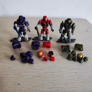 Halo Mega Construx Halo UNSC Spartan III Red JFO Changable Armors - Lot of 3pcs - Picture 1 of 4