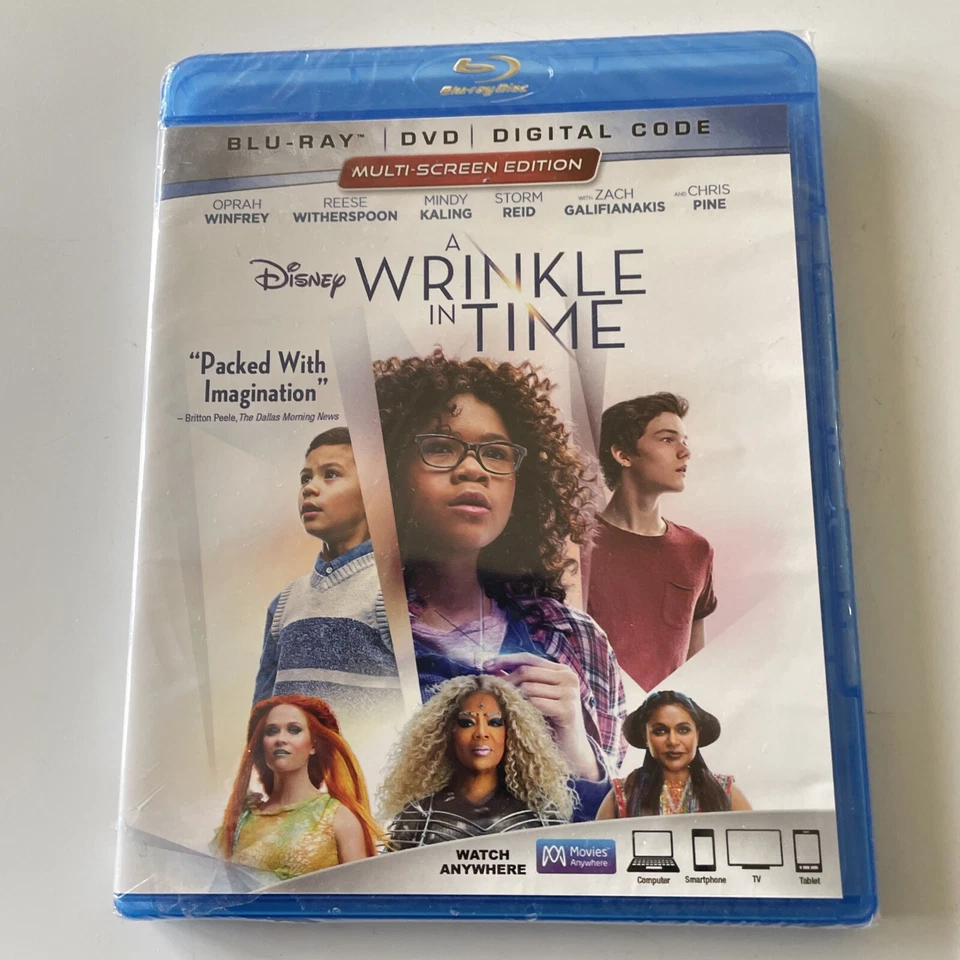 A Wrinkle in Time (DVD/Blu-ray, 2018) & Digital Code. Brand New & Sealed.Region1 - Image 1 of 2