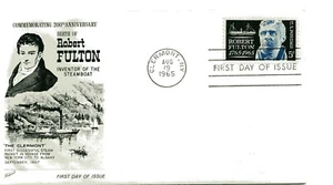 1270 Robert Fulton, Fleetwood, FDC - Imagen 1 de 1