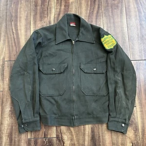 Vintage 50s 60s Dickies Sanforized Whipcord Cotton Workwear Jacket Size S-M - Picture 1 of 9