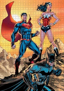 Puzzle DC Comics JLA Wonder Woman, Batman, Superman 1000 Teile, ca. 45 x 66 cm - Bild 1 von 4