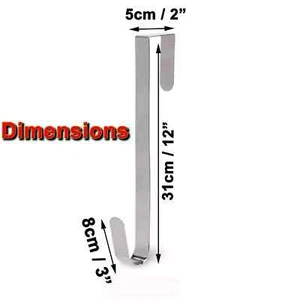 Metal Wreath Hanger Door Decoration Craft Hook for Over-the-Door Brand New DIY - Picture 1 of 5