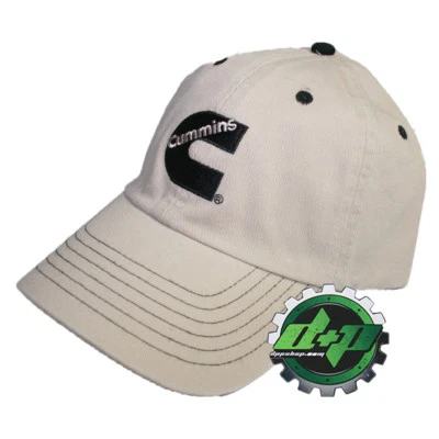  Cummins diesel trucker hat ball cap Tan Khaki Black contrast stitching  - Image 1 of 2