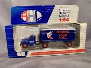 AHL (L55103) "MAXWELL HOUSE" "FORD" F-7 TRACTOR/TRAILER 1/64 SCALE DIECAST MODEL - Picture 1 of 3