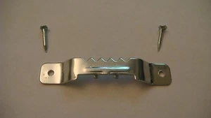 100 1 3/4" SMALL SAWTOOTH PICTURE HANGERS W/ 200 NAILS + FREE SAMPLE PACK - Picture 1 of 1