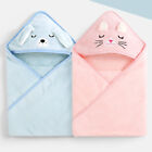 Cartoon Animal Baby Bath Towels Soft Hooded Towel Bathrobe Sleeping Swaddle W EI
