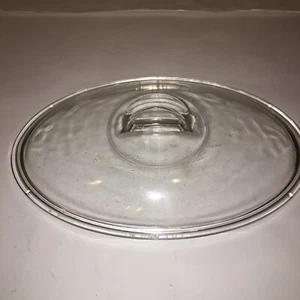 Vintage Pyrex Elegance Klarglas L-32-C OVAL Auflaufform Deckel, 11,5" x 7,75" - Bild 1 von 2