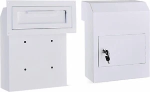 flybold Through-the-Door Locking Key Drop Box Heavy Duty Rainproof - Picture 1 of 6