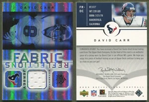 2005 Upper Deck Reflections Fabrics #FR-DC David Carr - Houston Texans - JERSEY - Picture 1 of 1