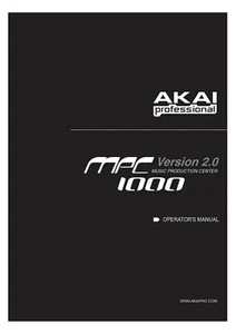 Akai MPC1000 Owners Instruction Manual - Picture 1 of 1