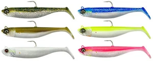 Savage Gear Minnow - 2 Gummifische + 1 Jigkopf zum Spinnfischen, Hechtköder - Bild 1 von 13