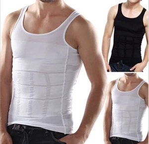 Hombres Adelgazante Body Modelador Ginecomastia Camiseta Corrector de Postura Chaleco Compresión - Imagen 1 de 13