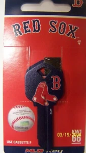 BOSTON RED SOX KWIKSET KW1 HOUSE KEY BLANK - Picture 1 of 1