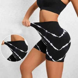 Yoga Shorts Women Gym Sports Workout Pants Fitness Waist Booty High Hot - Picture 1 of 7