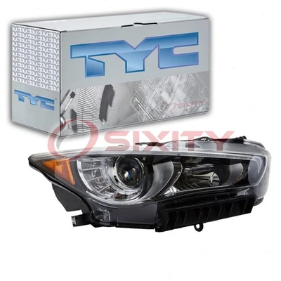 Conjunto de faros derechos TYC para iluminación eléctrica Infiniti Q50 2014-2017 ff Foto 1 de 4