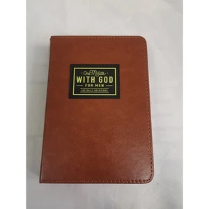Daily Devotional Book for Men One Minute with God 365 Devotions Brown Flexcover - Bild 1 von 5