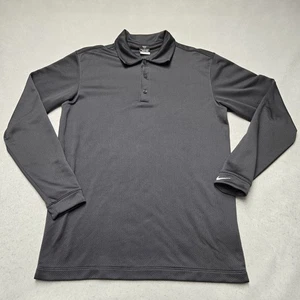 Nike Golf Fit Dry Polo Shirt Mens Small Breathable Long Sleeve Gray - Picture 1 of 8