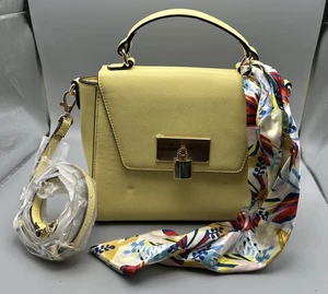 Neu ohne Etikett Aldo Cailla GELB Top-Griff Umhängetasche Schulter Crossbody Handtasche Schal MDT - Bild 1 von 13