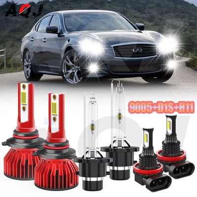 For Infiniti M35 2006-2010 Combo 6000K HID/LED Headlight Hi/Lo Beam + Fog Lights - Изображение 1 из 4