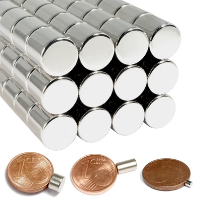 Neodym Magnet N52 Magnetscheiben Stabmagnet Zylindermagnet Starke Magnete Rund - Bild 1 von 4