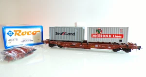 Roco H0 46378 Containertragwagen mit 2 Container der DB in OVP BH1278 - Bild 1 von 3