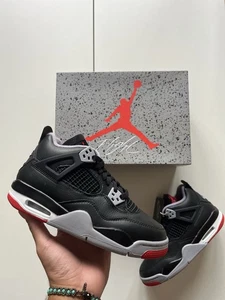 Nike Air Jordan 4 Bred Reimagined 2024 GS | Größe UK 4 / US 4,5 - Brandneu 🔥 - Bild 1 von 5