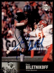 Fred Biletnikoff 1997 Upper Deck Autograph NFL Legends #AL-18 Auto Oakland - Bild 1 von 2