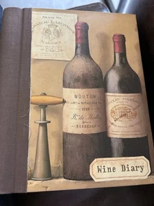 Diario del vino diario copertina rigida spirale registro Fabrice De Villaneuve nuovo - Foto 1 di 5
