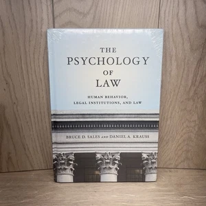 Die Psychologie des Rechts: Mensch - Hardcover, von Sales Dr. Bruce - sehr gut - Bild 1 von 4