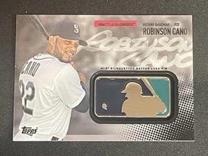 2015 TOPPS BATTER MLB PIN Metal Robinson Cano Seattle Mariners Yankees MSBL-13 - Picture 1 of 3