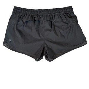 Athleta Mesh Racer Run XL 4in Black Lined Running Workout Gym Women's Shorts - Picture 1 of 12
