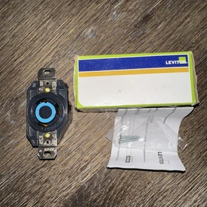 Leviton 2620 Industrial Grade Locking Receptacle, L6-30 30A 250V 2P 3W - Picture 1 of 3