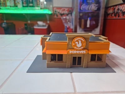 Ho Scale Popeyes  Style Building Ho Train Building Built  Ho Fastfood Buildung - Image 1 of 4