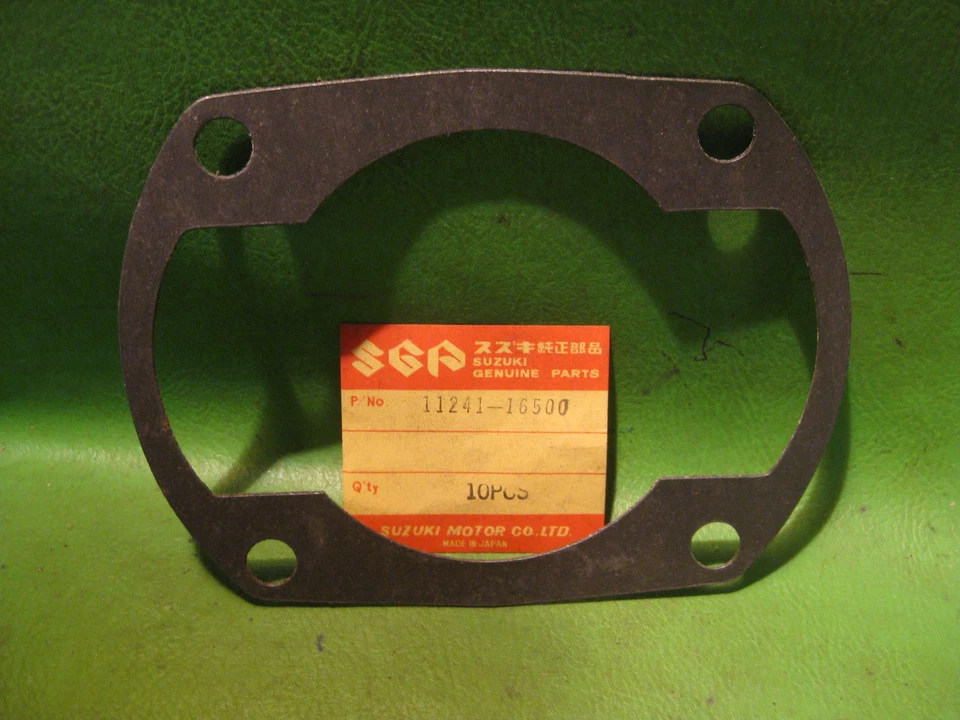 SUZUKI TM400 1971-75 TS400 1972-77 CYLINDER BASE GASKET OEM # 11241-16500 - Image 1 of 1