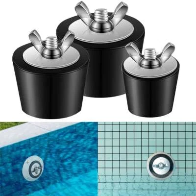 1英寸-2英寸冬季橡胶膨胀塞适用于泳池回流撇渣器不锈钢螺丝 — 第 1/4 张图片