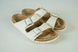 Birkenstock Arizona Classic Comfort Herren Weiß Schuhe Sandalen Gr. 42 M9 270cm - Bild 1 von 8