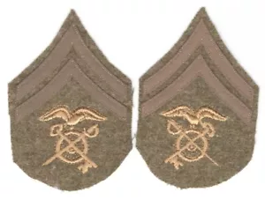 Army Rank Chevron: Quartermaster Corporal, pair - WWI era - Picture 1 of 1
